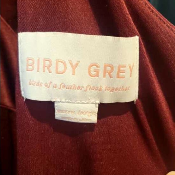 Birds Grey Jane Convertible Bridesmaid Dress - Picture 7 of 8